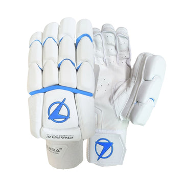 Test batting gloves made with premium sheep leather palm and soft padding