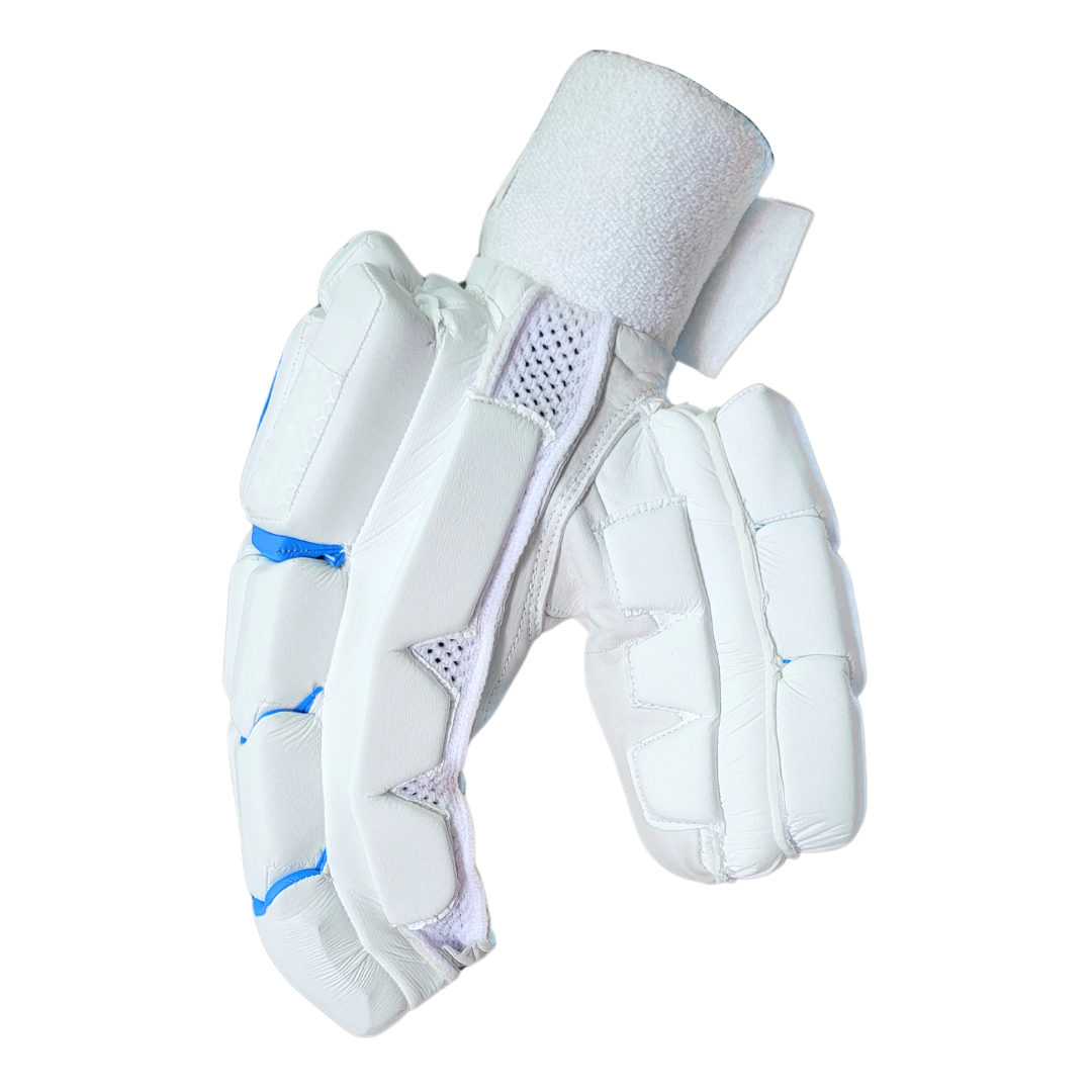PNARRA White Batting Gloves featuring split thumb design for enhanced flexibility and protection