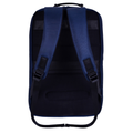 Blue backpack on a white background