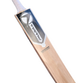 PNARRA Performance Edition Kashmir Willow Bat close-up of embossed chrome sticker