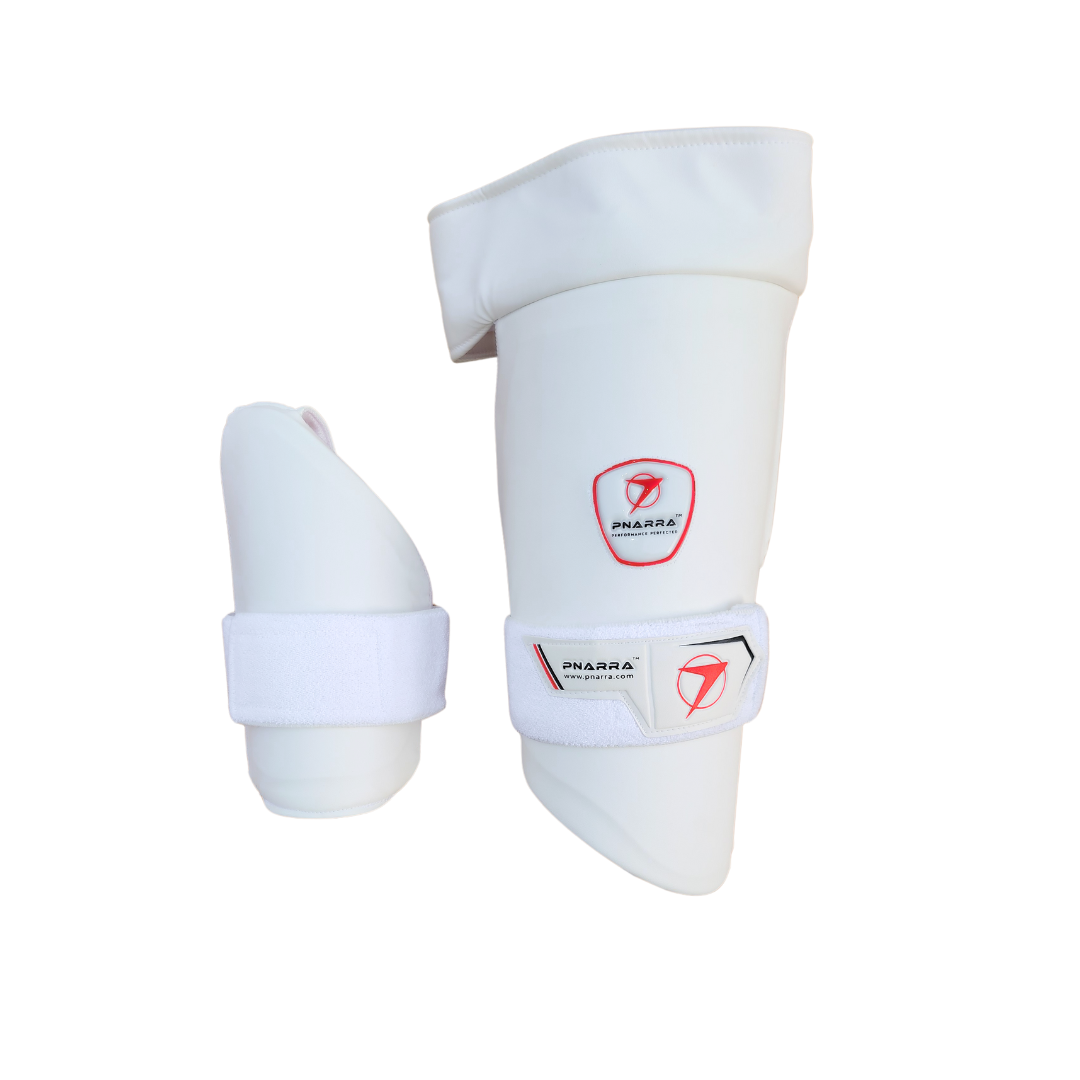 PNARRA Ultimate Protection Thigh Guard – White | Game-Ready Gear