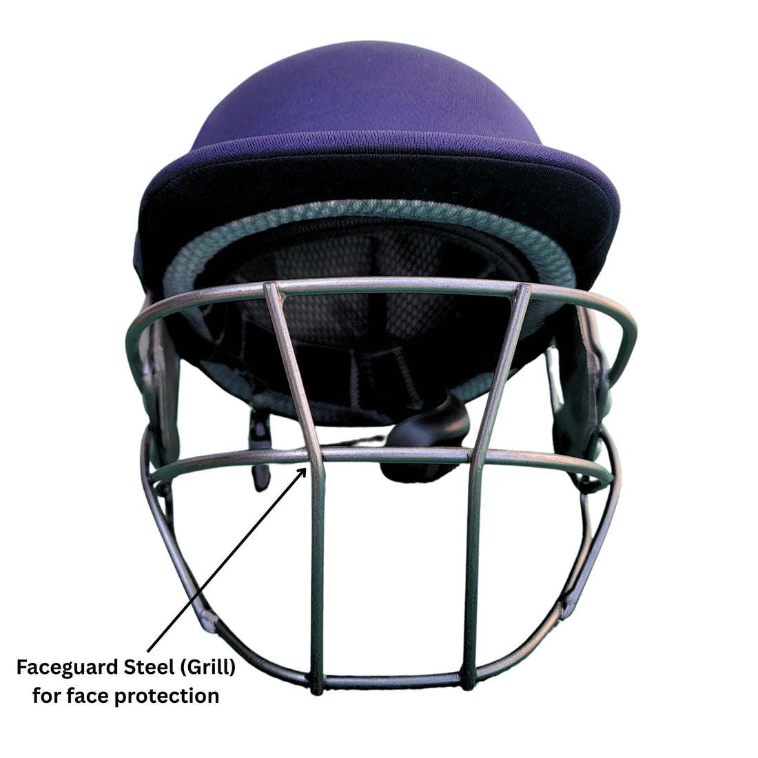 Blue Cricket Helmet with a metal grill - PNARRA