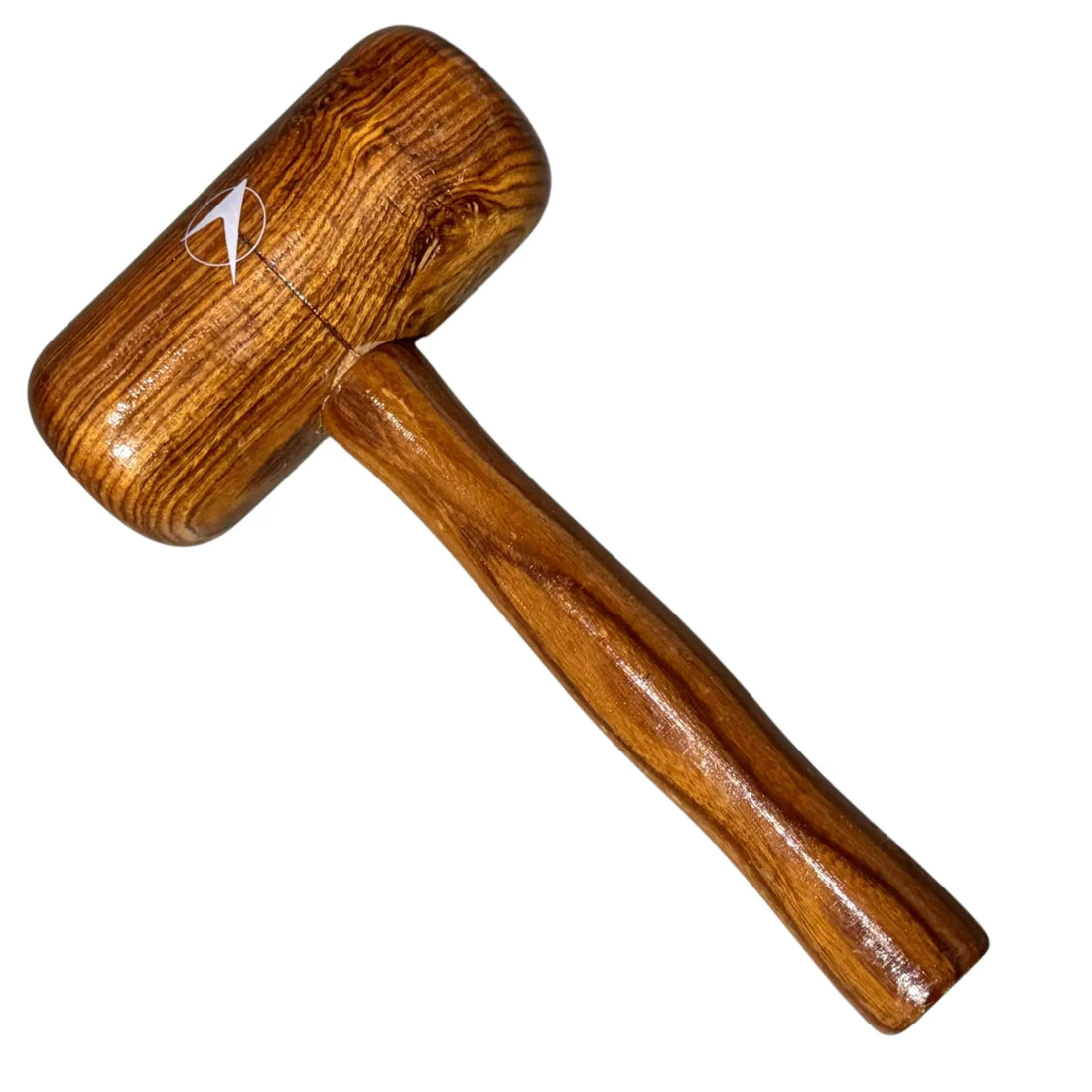 Wooden mallet with a handle