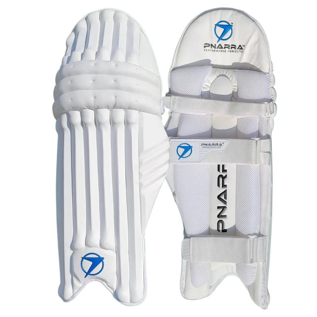 cricket protective gear Batting Leg Guard – Junior, Right-Handed (White)
