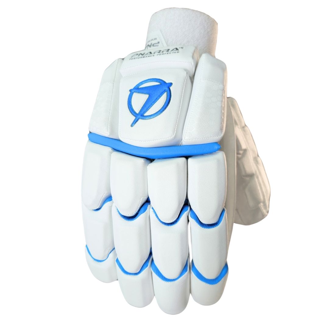 Test batting gloves made with premium sheep leather palm and soft padding