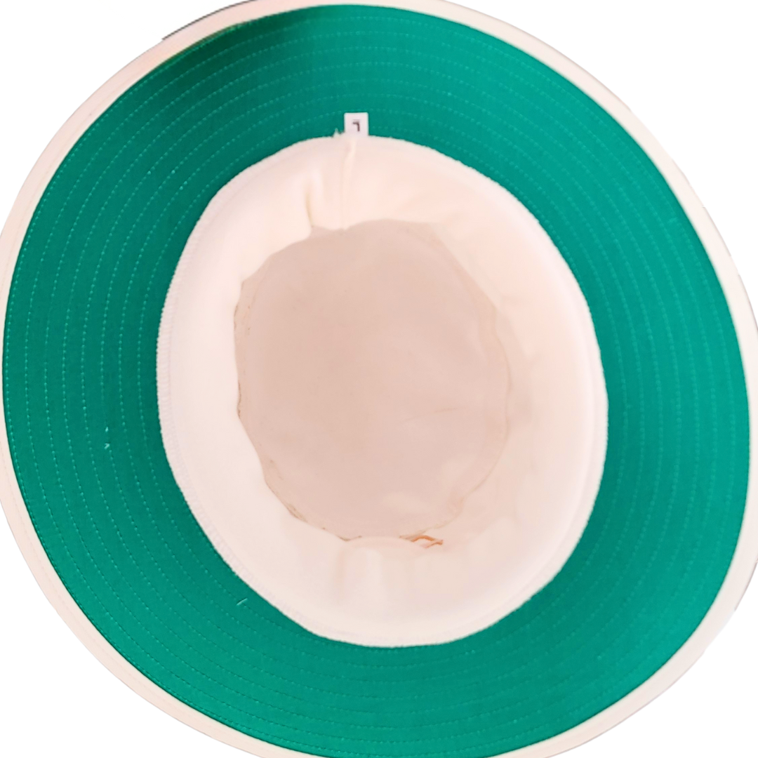 PNARRA Premium White Umpire Hat with wide brim for sun protection
